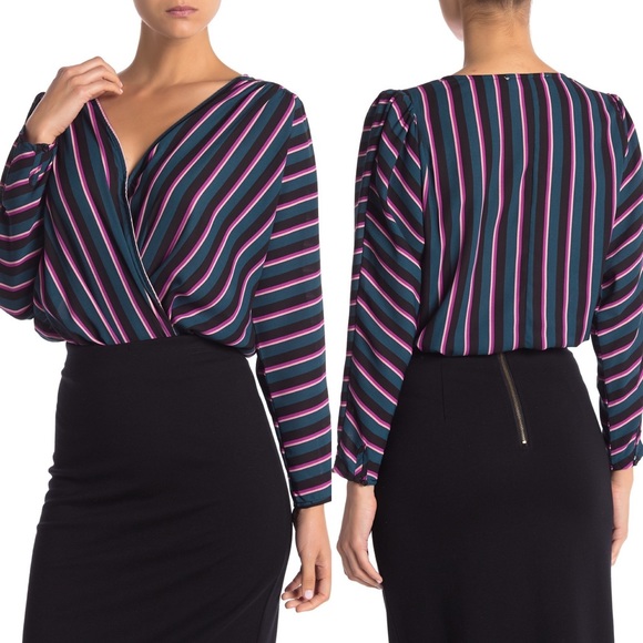 ASTR The Label Drape Front Long Sleeve Bodysuit - Picture 3 of 10